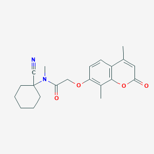 N-(1-cyanocyclohexyl)-2-(4,8-dimethyl-2-oxochromen-7-yl)oxy-N-methylacetamide