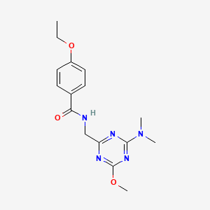 N-((4-(dimethylamino)-6-methoxy-1,3,5-triazin-2-yl)methyl)-4-ethoxybenzamide