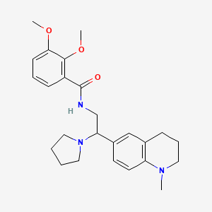 2,3-dimethoxy-N-(2-(1-methyl-1,2,3,4-tetrahydroquinolin-6-yl)-2-(pyrrolidin-1-yl)ethyl)benzamide