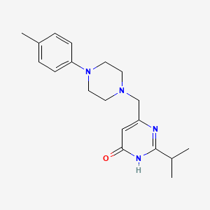 2-isopropyl-6-{[4-(4-methylphenyl)piperazino]methyl}-4(3H)-pyrimidinone
