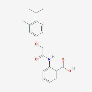 molecular formula C19H21NO4 B2740779 2-(2-(4-Isopropyl-3-methylphenoxy)acetamido)benzoic acid CAS No. 448930-84-5