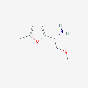 molecular formula C8H13NO2 B2740818 2-甲氧基-1-(5-甲基呋喃-2-基)乙基胺 CAS No. 953889-80-0
