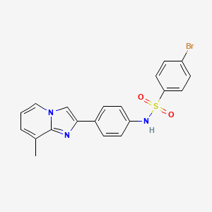 4-bromo-N-(4-(8-methylimidazo[1,2-a]pyridin-2-yl)phenyl)benzenesulfonamide