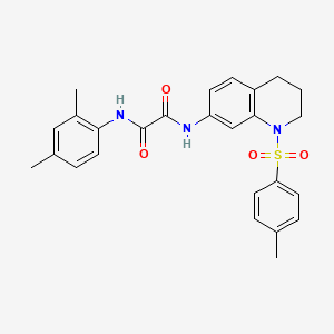 molecular formula C26H27N3O4S B2740903 N1-(2,4-二甲基苯基)-N2-(1-对甲苯磺酰-1,2,3,4-四氢喹啉-7-基)草酰胺 CAS No. 898430-16-5