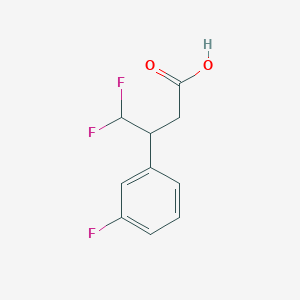 4,4-Difluoro-3-(3-fluorophenyl)butanoic acid