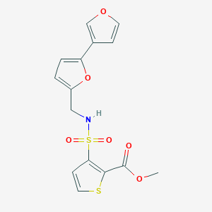 Methyl 3-[({[2,3'-bifuran]-5-yl}methyl)sulfamoyl]thiophene-2-carboxylate