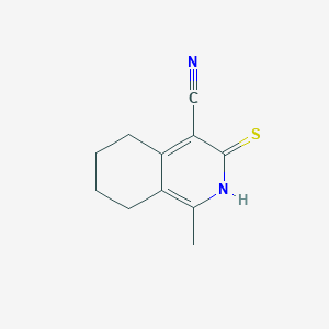 1-Methyl-3-thioxo-2,3,5,6,7,8-hexahydroisoquinoline-4-carbonitrile