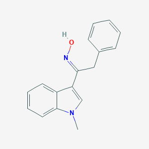 molecular formula C17H16N2O B274096 (NE)-N-[1-(1-methylindol-3-yl)-2-phenylethylidene]hydroxylamine 