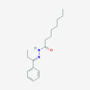 molecular formula C17H26N2O B274097 N'-(1-phenylpropylidene)octanohydrazide 