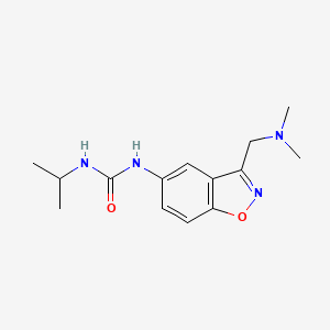 molecular formula C14H20N4O2 B2740989 1-[3-[(Dimethylamino)methyl]-1,2-benzoxazol-5-yl]-3-propan-2-ylurea CAS No. 2379951-63-8