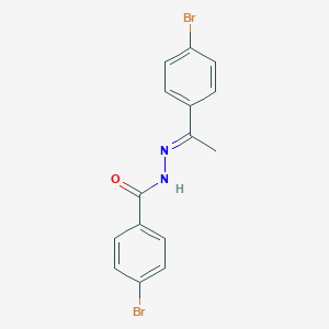 molecular formula C15H12Br2N2O B274099 4-bromo-N'-[1-(4-bromophenyl)ethylidene]benzohydrazide 
