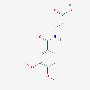 molecular formula C12H15NO5 B2741005 3-(3,4-Dimethoxybenzamido)propanoic acid CAS No. 446828-77-9