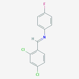 molecular formula C13H8Cl2FN B274102 N-(2,4-dichlorobenzylidene)-N-(4-fluorophenyl)amine 