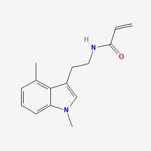 molecular formula C15H18N2O B2741022 N-[2-(1,4-Dimethylindol-3-yl)ethyl]prop-2-enamide CAS No. 2361657-99-8