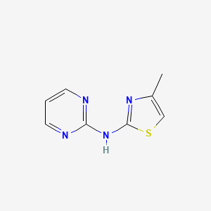 molecular formula C8H8N4S B2741028 4-methyl-N-(pyrimidin-2-yl)thiazol-2-amine CAS No. 887309-83-3
