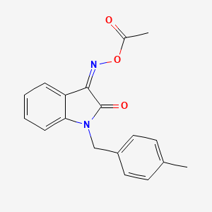 3-[(acetyloxy)imino]-1-(4-methylbenzyl)-1,3-dihydro-2H-indol-2-one
