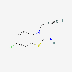 molecular formula C10H7ClN2S B2741030 6-chloro-3-(prop-2-yn-1-yl)benzo[d]thiazol-2(3H)-imine CAS No. 415715-93-4