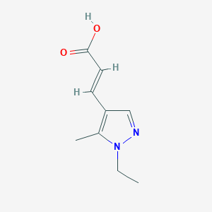 (2E)-3-(1-ethyl-5-methyl-1H-pyrazol-4-yl)acrylic acid