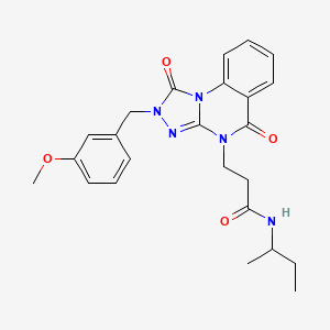 molecular formula C24H27N5O4 B2741042 1-(3-ethylphenyl)-5-pyridin-3-yl-N-[2-(2-thienyl)ethyl]-1H-1,2,3-triazole-4-carboxamide CAS No. 1251558-83-4