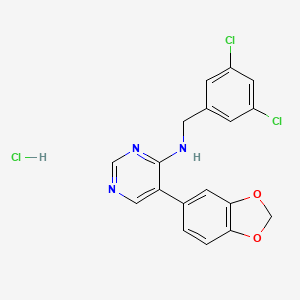 molecular formula C18H14Cl3N3O2 B2741052 ML 315 hydrochloride CAS No. 1440251-53-5; 2172559-91-8
