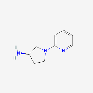 molecular formula C9H13N3 B2741064 (3R)-1-(Pyridin-2-yl)pyrrolidin-3-amine CAS No. 1365937-29-6