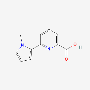 molecular formula C11H10N2O2 B2741069 6-(1-methyl-1H-pyrrol-2-yl)pyridine-2-carboxylic acid CAS No. 1706452-24-5