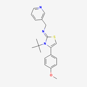 N-[3-(tert-butyl)-4-(4-methoxyphenyl)-1,3-thiazol-2(3H)-yliden](3-pyridinyl)methanamine