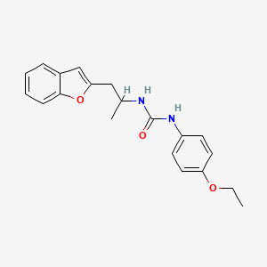 molecular formula C20H22N2O3 B2741095 1-(1-(Benzofuran-2-yl)propan-2-yl)-3-(4-ethoxyphenyl)urea CAS No. 2034331-99-0