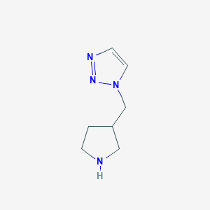 molecular formula C7H12N4 B2741097 1-[(pyrrolidin-3-yl)methyl]-1H-1,2,3-triazole CAS No. 1547757-37-8