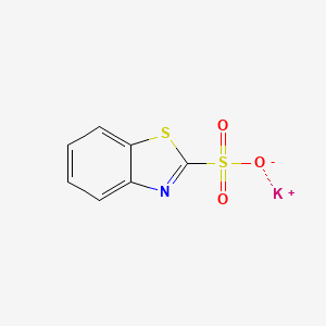 molecular formula C7H4KNO3S2 B2741135 Potassium benzo[d]thiazole-2-sulfonate CAS No. 65902-53-6