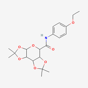 molecular formula C20H27NO7 B2741144 N-(4-ethoxyphenyl)-4,4,11,11-tetramethyl-3,5,7,10,12-pentaoxatricyclo[7.3.0.02,6]dodecane-8-carboxamide CAS No. 1093407-99-8