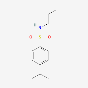 molecular formula C12H19NO2S B2741145 4-(propan-2-yl)-N-propylbenzene-1-sulfonamide CAS No. 871923-06-7