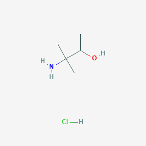 molecular formula C5H14ClNO B2741158 3-Amino-3-methyl-2-butanol hydrochloride CAS No. 123743-86-2