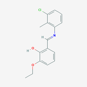 2-{(E)-[(3-chloro-2-methylphenyl)imino]methyl}-6-ethoxyphenol