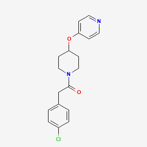 2-(4-Chlorophenyl)-1-(4-(pyridin-4-yloxy)piperidin-1-yl)ethanone