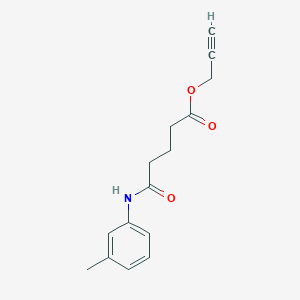 molecular formula C15H17NO3 B274117 2-Propynyl 5-oxo-5-(3-toluidino)pentanoate 