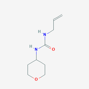 molecular formula C9H16N2O2 B2741178 1-allyl-3-(tetrahydro-2H-pyran-4-yl)urea CAS No. 1329400-54-5
