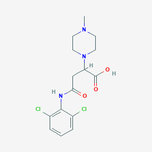 4-((2,6-Dichlorophenyl)amino)-2-(4-methylpiperazin-1-yl)-4-oxobutanoic acid