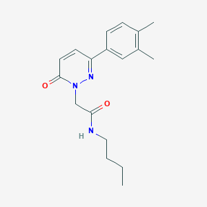 molecular formula C18H23N3O2 B2741206 N-丁基-2-(3-(3,4-二甲基苯基)-6-氧代吡啶并[1,6]嗪-1(6H)-基)乙酰胺 CAS No. 1252924-49-4