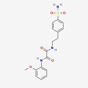 molecular formula C17H19N3O5S B2741209 N1-(2-methoxyphenyl)-N2-(4-sulfamoylphenethyl)oxalamide CAS No. 887204-65-1