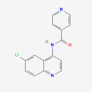 molecular formula C15H10ClN3O B2741220 N-(6-chloroquinolin-4-yl)pyridine-4-carboxamide CAS No. 955280-94-1