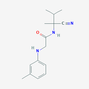 molecular formula C15H21N3O B2741231 N-(1-cyano-1,2-dimethylpropyl)-2-[(3-methylphenyl)amino]acetamide CAS No. 1197575-36-2