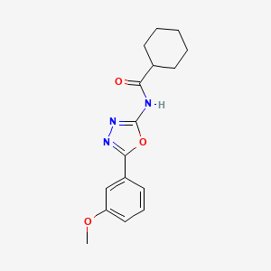 N-(5-(3-methoxyphenyl)-1,3,4-oxadiazol-2-yl)cyclohexanecarboxamide