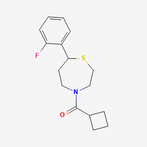 Cyclobutyl(7-(2-fluorophenyl)-1,4-thiazepan-4-yl)methanone