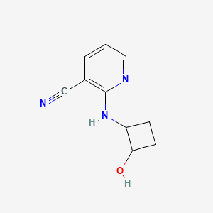 2-[(2-Hydroxycyclobutyl)amino]pyridine-3-carbonitrile