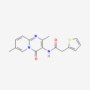 N-(2,7-dimethyl-4-oxo-4H-pyrido[1,2-a]pyrimidin-3-yl)-2-(thiophen-2-yl)acetamide