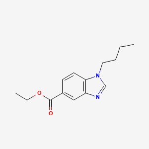 molecular formula C14H18N2O2 B2741248 Ethyl 1-butyl-1,3-benzodiazole-5-carboxylate CAS No. 1845713-79-2