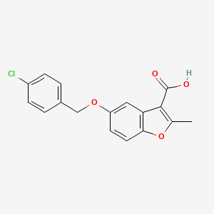 5-[(4-Chlorobenzyl)oxy]-2-methyl-1-benzofuran-3-carboxylic acid