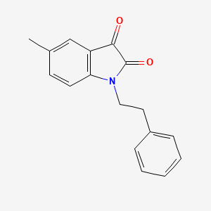 5-Methyl-1-phenethylindoline-2,3-dione