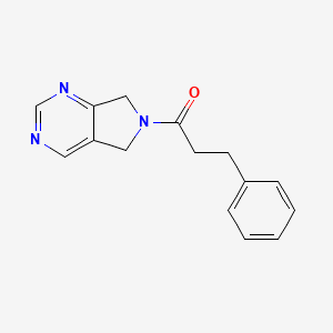 3-phenyl-1-(5H-pyrrolo[3,4-d]pyrimidin-6(7H)-yl)propan-1-one